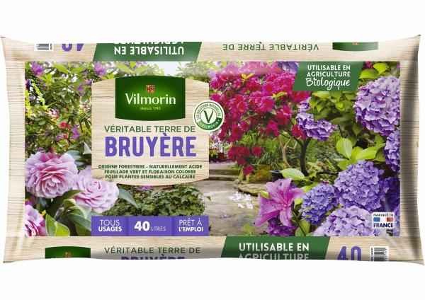 Terreaux, amendements et fumier - Véritable Terre de Bruyère - 40 L - face recto